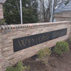 Wexford Village Sign Damage